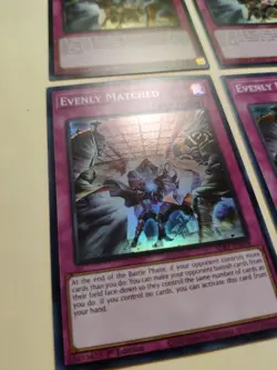 4x Evenly Matched SDBT-EN038 1st Ed Super Rare LP Yu-Gi-Oh! - Image 4