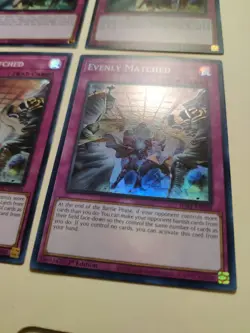 4x Evenly Matched SDBT-EN038 1st Ed Super Rare LP Yu-Gi-Oh! - Image 5