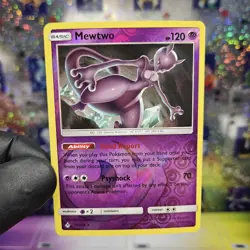 Mewtwo 75/214 - Unbroken Bonds SM Reverse Holo LP Pokemon TCG - Image 1