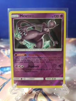 Pokemon TCG Mewtwo Reverse Holo Rare 75/214 Unbroken Bonds - Image 1