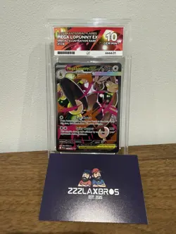 Ace 10 Mega Lopunny Ex SIR - Phantasmal Flames - 128/094 Graded Card Pokemon - Image 1