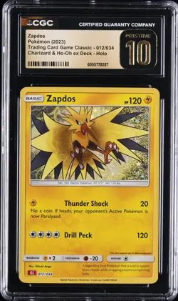 2023 POKEMON TCG CLASSIC CHARIZARD & HO-OH EX DECK HOLO ZAPDOS CGC 10 PRISTINE - Image 1