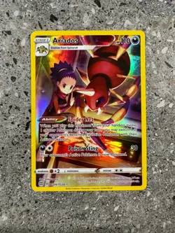 Pokemon TCG Ariados TG09/TG30 Brilliant Stars Trainer Gallery Art Rare NM-M - Image 1
