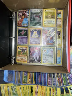 Entire Binder Pokemon Card Collection Lot Wotc Vintage Full Art Base Set More - Image 1