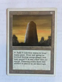 Basalt Monolith Revised Edition (3ED) Regular Card HP MTG x1 - Image 1