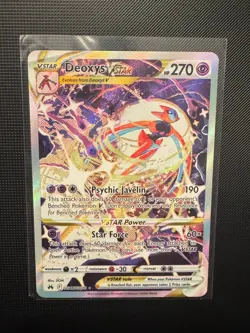 Pokemon Deoxys VSTAR GG46/GG70 Crown Zenith: Galarian Gallery Holo TCG Card - Image 1