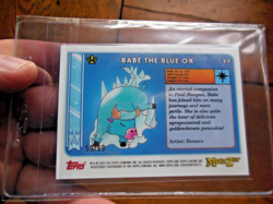 MetaZoo Topps Chrome Babe the Blue Ox Green Refractor 53/99 Card Cryptid Camera - Image 2