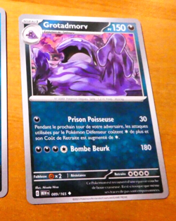 POKEMON 151 CARD CARTE GROTADMORV 089/165 MEW FR TCG NEUF 2023 - Image 1