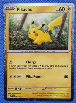 Pokemon Pikachu 002/015 McDonald's 2024 Promo Holo 60 HP English Card - Image 1
