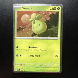 FREE SHIPPING Pokemon TCG Cards Smoliv SVP023 Black Star Promo Holo - Image 1