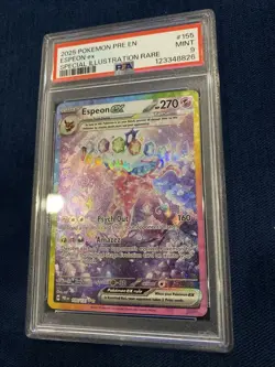 Espeon EX 2025 Pokemon PRE Prismatic Evolutions SIR 155/131 PSA 9 MINT - Image 1