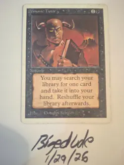 MTG Unlimited Demonic Tutor - See Pics for Condition - bigedude - Image 1