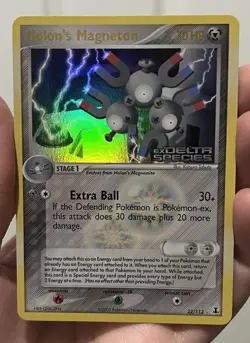 Pokemon TCG Holon’s Magneton Ex Delta Species Reverse Holo Stamped NM - Image 1