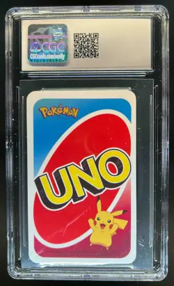 2019 Pokemon Playing Cards Meltan Pocket UNO Reverse Green CGC 8 - Image 2