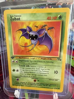 Pokemon TCG Zubat 1st Edition Fossil Set 57/62 1999. Never Played, NM! - Image 1