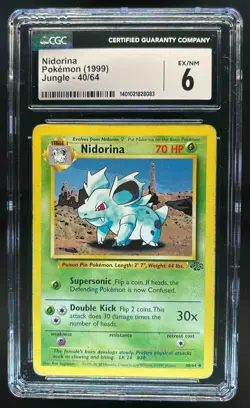 1999 Pokemon Jungle Nidorina #40/64 CGC 6 - Image 1