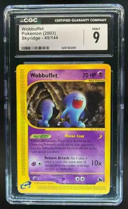 2003 Pokemon Skyridge Wobbuffet #45/144 CGC 9 - Image 1