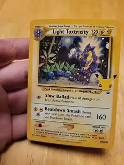 Pokemon TCG 25th Anniversary Celebrations Light Toxtricity Black Star Promo NM - Image 1