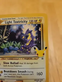 Pokemon TCG 25th Anniversary Celebrations Light Toxtricity Black Star Promo NM - Image 4