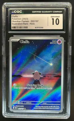 2023 Pokemon SV Obsidian Flames OBF EN Cleffa #202/197 CGC 10 - Image 1