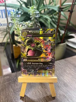 🐲 M Tyranitar EX Full Art 43/98 XY Ancient Origins Pokemon Card 💥 - Image 1
