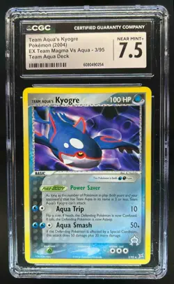 2004 Pokemon EX Team Magma vs Aqua's Kyogre Holo #3/95 CGC 7.5 - Image 1