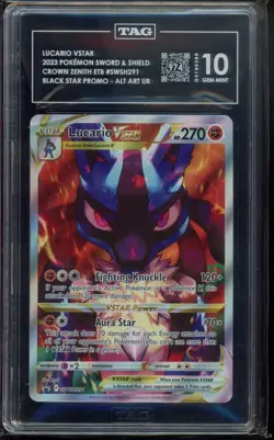 TAG 10 - 2023 Lucario VSTAR SWSH291 SWSH: Sword & Shield Promo Holo Pokemon - Image 1