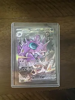 Pokemon TCG Team Rockets Nidoking EX Holo Card 233/182 Destined Rivals SIR NM - Image 1