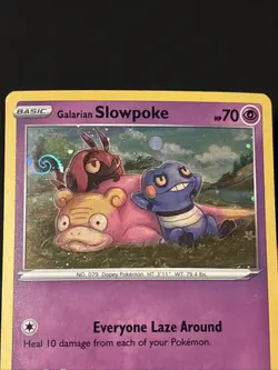 Pokemon TCG: SWSH Promos- Galarian Slowpoke SWSH126. Artist- Sowsow - Image 1
