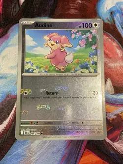 Pokemon TCG AUDINO 074/086 - Black Bolt- Master Ball Pattern - NM - Image 1