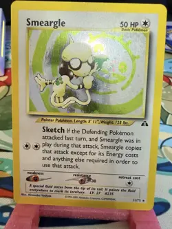 Pokemon Smeargle 11/75 Neo Discovery Holofoil - LP - Image 1