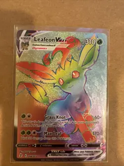 Leafeon VMAX Secret Rare Holo 204/203 Evolving Skies 2021 Pokemon TCG - Image 1