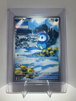Piplup 098/094 Illustration Rare Pokemon TCG Phantasmal Flames Holo NM - Image 1