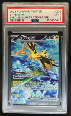 2023 Pokemon SV 151 Zapdos ex #202/165 PSA 9 - Image 1