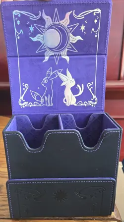 Pokemon Center Celestial Espeon & Umbreon Premium Double Deck Box - Leather TCG - Image 1