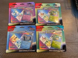 Pokemon TCG Prismatic Evolutions Tech Sticker Collection Set Lot Of 4 Sealed New - Image 1