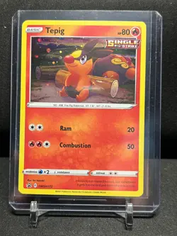 Tepig SWSH172 Cosmos Holo Black Star Promo Pokemon 2021 Sword & Shield - NM - Image 1