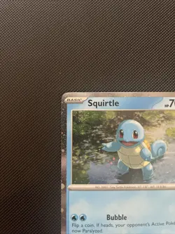 Pokemon TCG Scarlet & Violet Black Star Promo Squirtle #48 - LP - Image 2