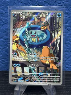Squirtle Illustration Rare Pokemon SV07: Stellar Crown 148/142 English NM - Image 1
