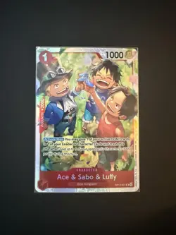 Ace & Sabo & Luffy OP13-007 Carrying On His Will Foil - One Piece CCG - Image 1