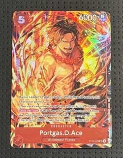 One Piece #ST15-005 Portgas. D. Ace Super Rare SR Illustration Box Vol.5 - Image 1