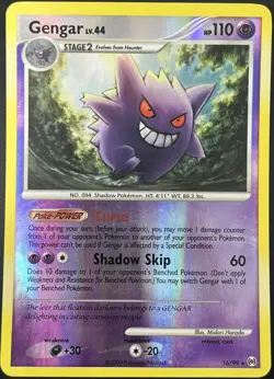 Gengar 16/99 Platinum Arceus Reverse Holo Rare Pokemon Card TCG VLP - Image 1