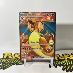 Charizard ex 183/165 - Pokemon TCG Scarlet & Violet 151 Ultra Rare Full Art NM - Image 1
