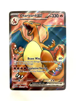Charizard EX 183/165 Scarlet & Violet 151 Ultra Rare Full Art Pokemon TCG NM - Image 1