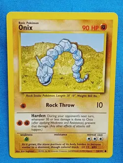 PokeMon Cards - Onix - Base Set - 56/102 - Near Mint! - Image 1