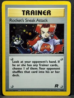 Pokemon TCG Rockets Sneak Attack Holo Trainer Card 16/82 Unlimited LP+ #2 - Image 1