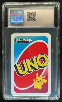 2021 Pokemon Playing Cards Zacian Pocket UNO 7 Green CGC 8 - Image 2
