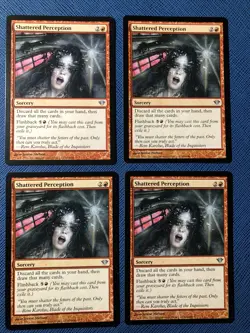 MTG 4x Shattered Perception x4 NM Dark Ascension Magic Playset - Image 2