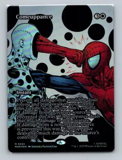 1x FOIL Comeuppance (0001) Marvel Eternal Legal MAR MTG Magic NM - Image 1