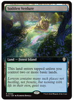 Sodden Verdure - Extended Art Commander: Lorwyn Eclipsed MTG - Image 1